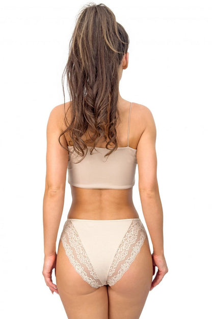 Donna Women's Classic Lace Briefs displayed elegantly, designed in sizes S to XL, merging timeless style with contemporary comfort for everyday wear.