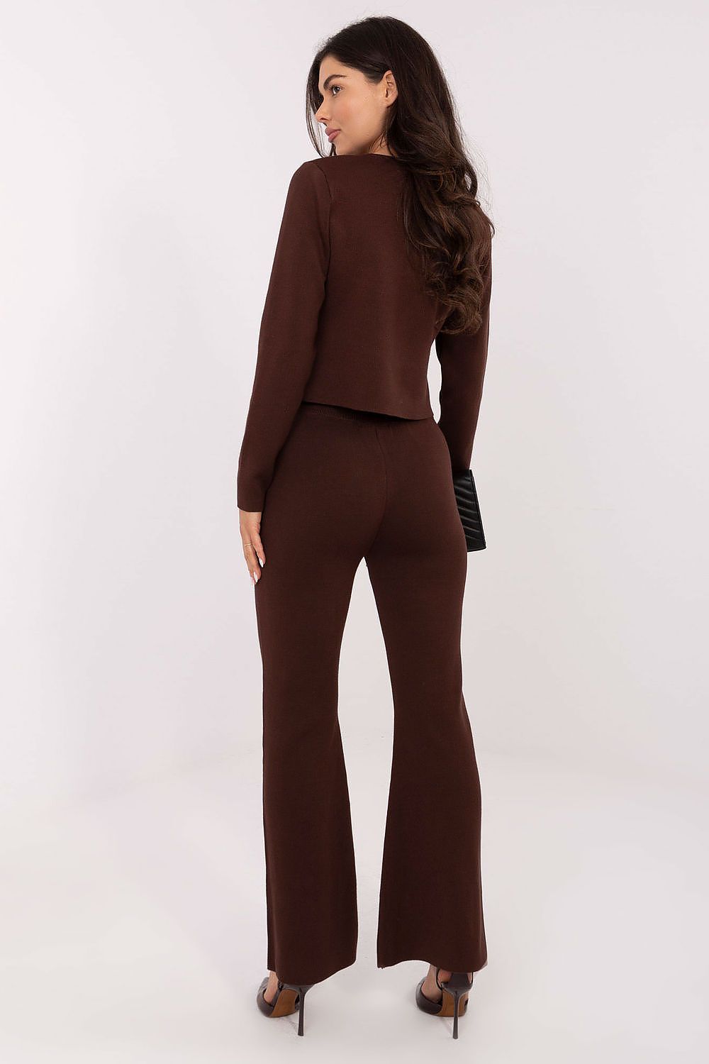 Complete look of the Women's Sweater Set by Factory Price, styled with accessories for a chic and elegant outfit suitable for various occasions.