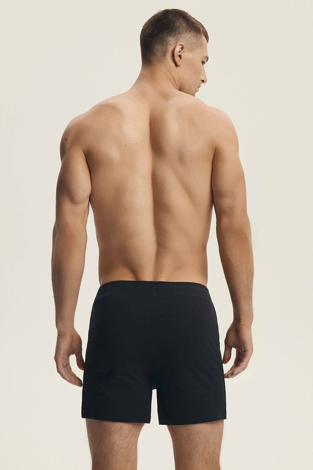Luxury Henderson Men's Cotton Boxers in minimalist design, offering a comfortable fit and breathable fabric, available in sizes EU M to XXL.