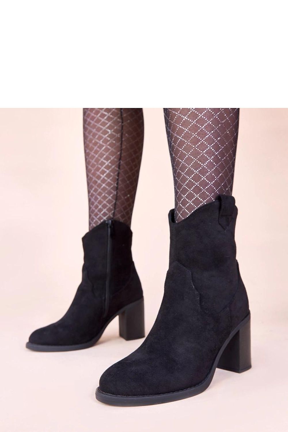 Elegant Black Eco-Suede Block Heel Ankle Boots by Mirmi showcasing chic design and sustainable craftsmanship.