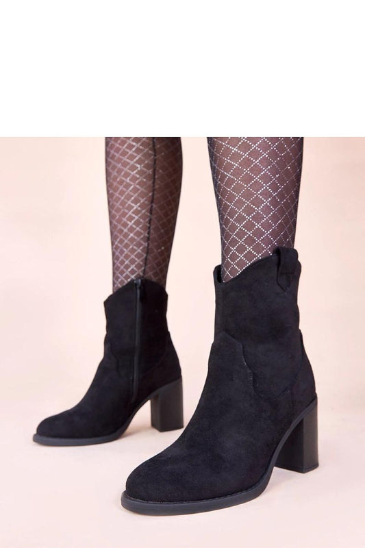 Elegant Black Eco-Suede Block Heel Ankle Boots by Mirmi showcasing chic design and sustainable craftsmanship.