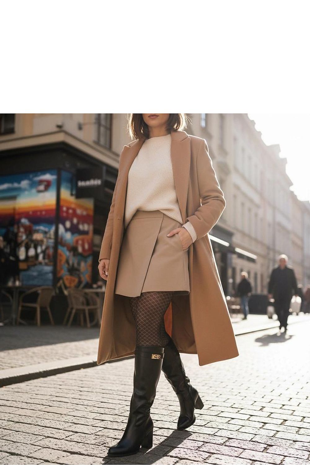 Elegant Solea Tessa brown heeled boots with gold ornament, ideal for both casual and formal occasions.