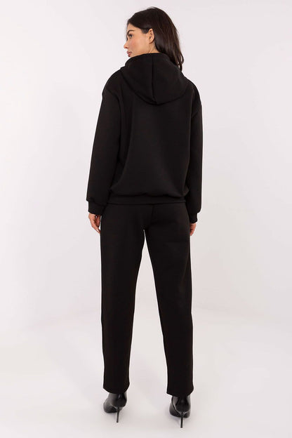 Italy Moda luxurious women's stylish hoodie tracksuit set featuring high waist pants and a modern zip-up hoodie made of high-quality viscose blend for ultimate comfort and elegance.