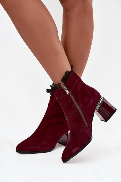 Fashion-forward styling with Elegant Women's Suede Ankle Boots by Step in Style, perfect for autumn and winter occasions.