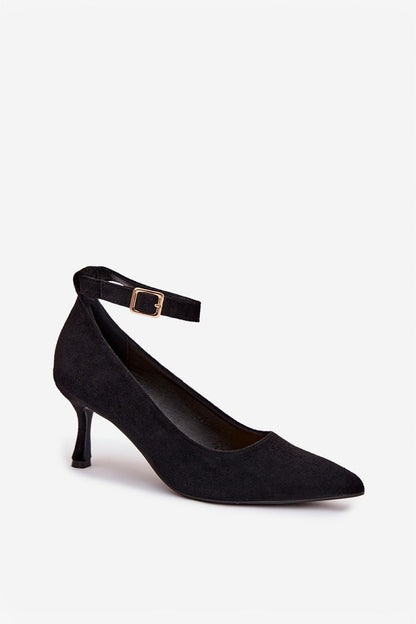 Elegant 7cm high heel pumps by Step in style, featuring a blend of style and sustainability with comfortable ankle support and premium eco suede material.