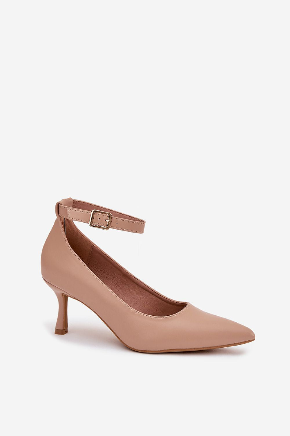 Close-up view of Eco Leather material on Elegant High Heel Pumps for Women by Step in Style, highlighting the luxury craftsmanship and eco-conscious choice.