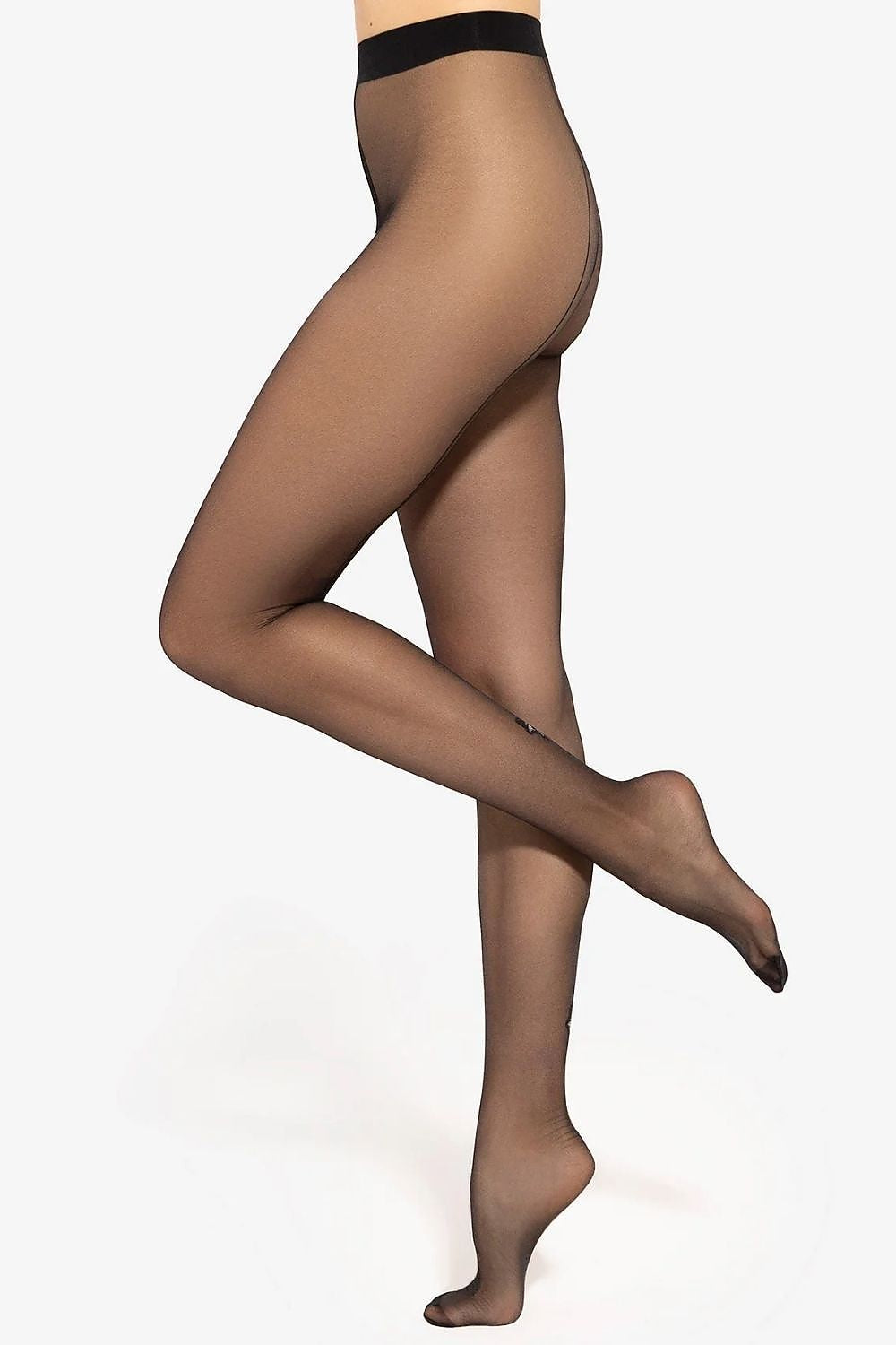 Elegant Gatta 20 DEN Shiny Tights displaying delicate pattern and high waist design, perfect for adding a luxurious touch to any outfit.