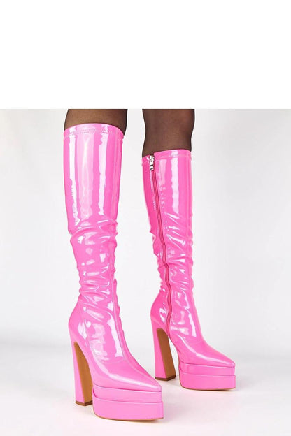 Chic Solea eco-leather pointed toe heel boots showcasing a luxurious design and convenient zipper closure for modern women.