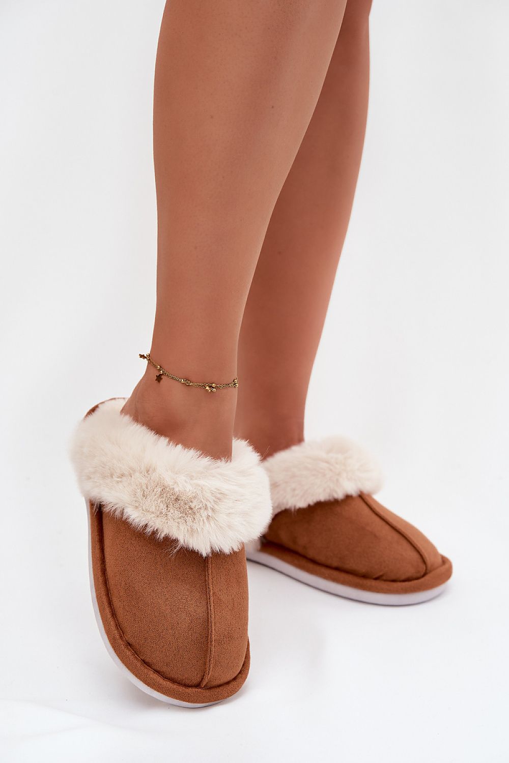 Luxurious Eco-Suede Slippers for Women with Fur Lining by Step in Style, showcasing elegant design and ultimate comfort.