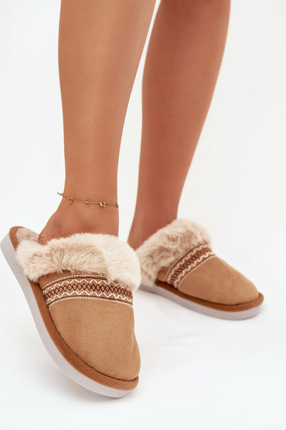 Luxurious Soft Fabric Slippers for Women by Step in Style, designed for leisure with a cozy fur lining, perfect for a relaxing home experience.