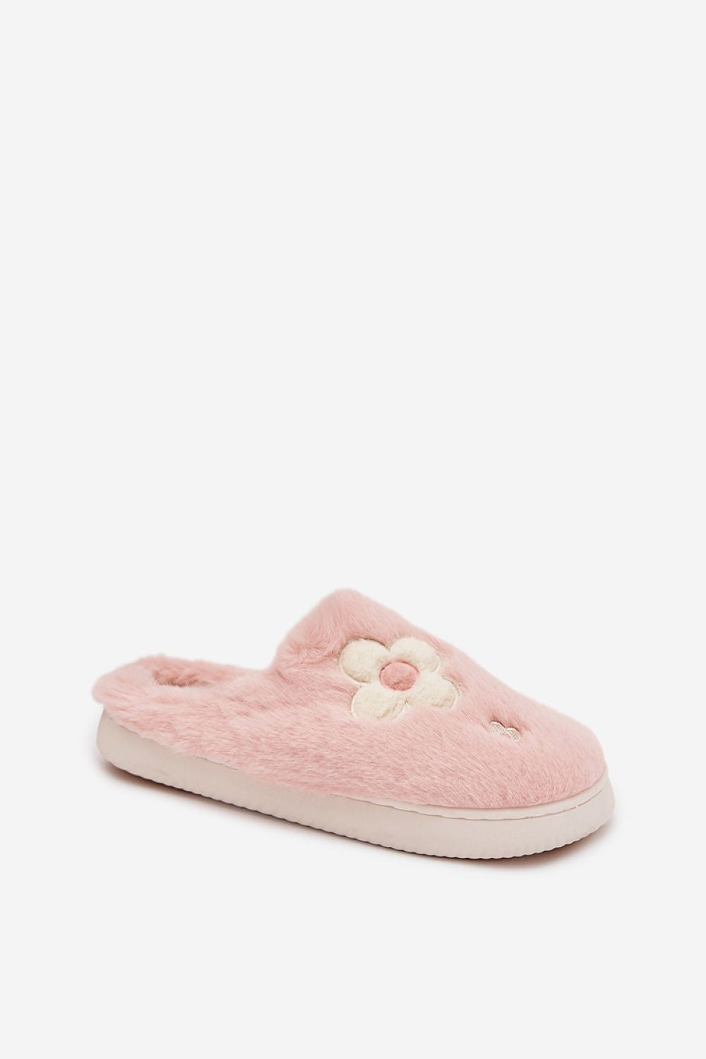 Luxury Fur Women's Slippers with charming flower design, beautifully crafted by Step in Style, offering comfort and elegance for relaxing at home.