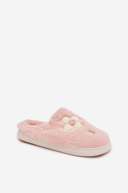 Luxury Fur Women's Slippers with charming flower design, beautifully crafted by Step in Style, offering comfort and elegance for relaxing at home.