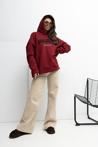 Size EU 0 women's hoodie sweatshirt by Rue Paris, tailored for a flattering silhouette with exceptional comfort and style.