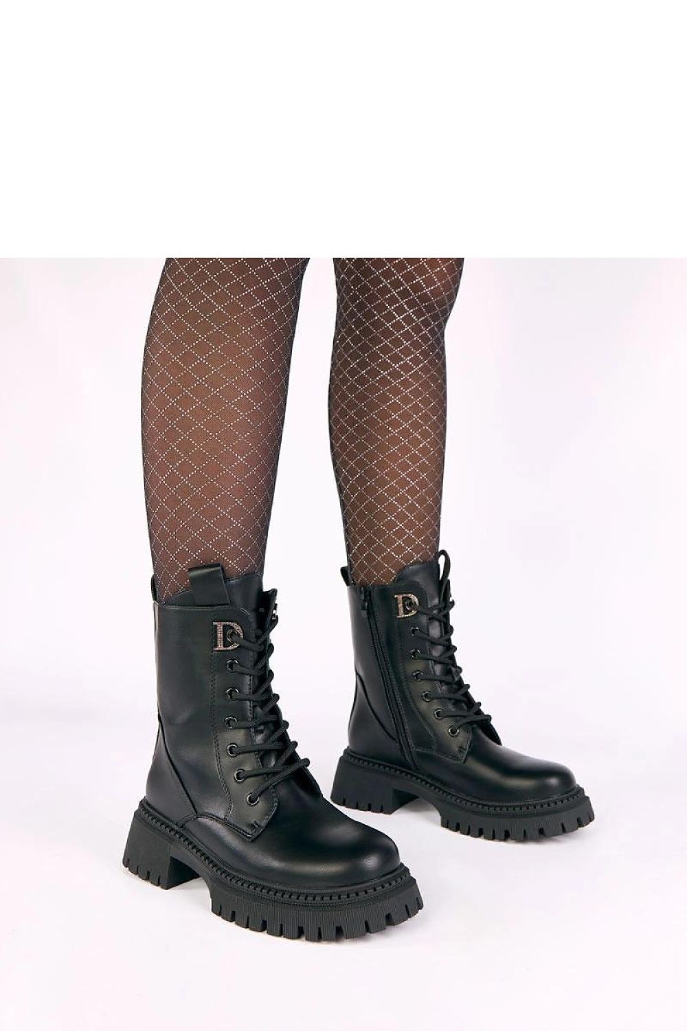 Elegant platform ankle boots by Solea in eco-leather with zircon detail, showcasing a chic 16 cm upper and a comfortable 5 cm platform, perfect for stylish women.