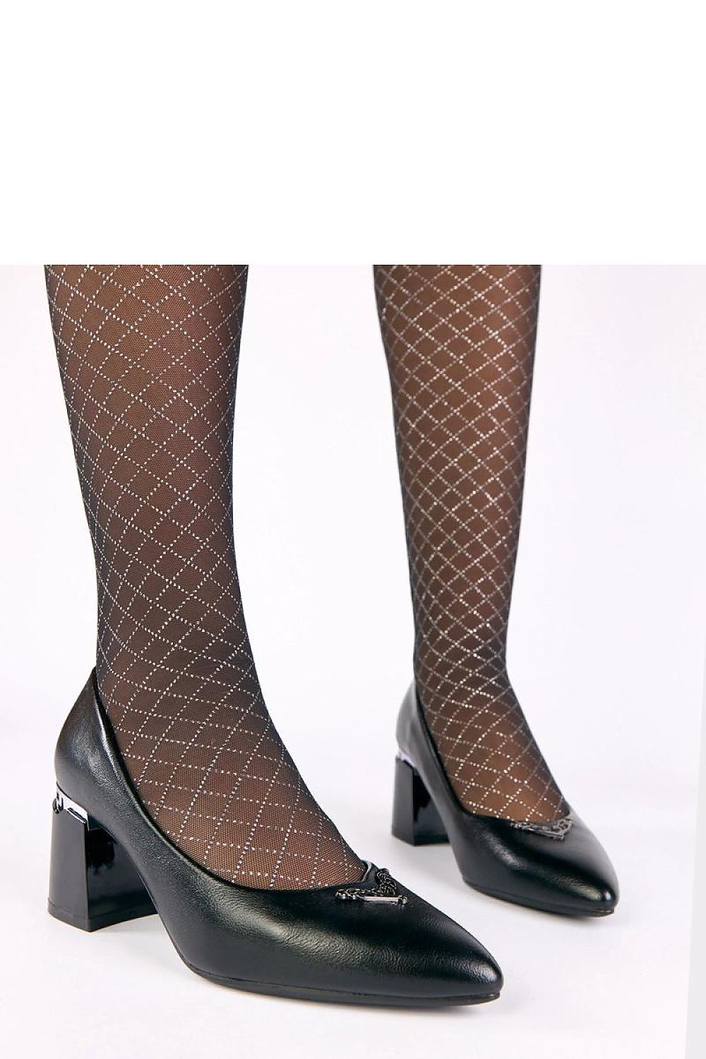 Elegant Slip-On Block Heel Pumps by Solea, featuring a 7 cm heel height, crafted from high-quality synthetic leather, perfect for chic and comfortable wear.