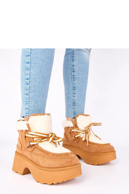 Solea Luxury Faux Suede Winter Snow Boots with High Platform and Fur, perfect for stylish winter outings in the snow.