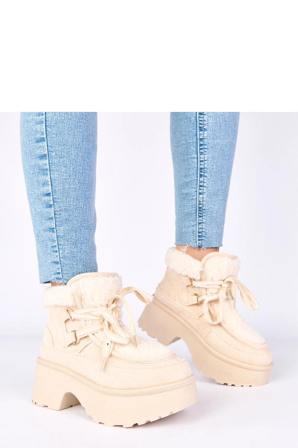 Stylish high platform Luxury Faux Suede Winter Snow Boots by Solea, ideal for snowy streets with their elegant aesthetic and warm fur lining.