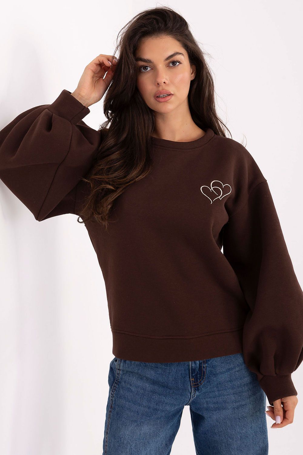 Elegant Women's Sweatshirt by Factory Price, showcasing a stylish cutout back and luxurious cotton blend fabric perfect for chic modern women.