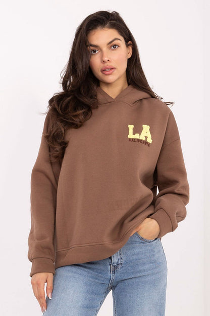 Close-up of stunning embroidery on Luxury Women's Hooded Sweatshirt in EU Size 0 by Factory Price, highlighting sophisticated design and luxurious materials.
