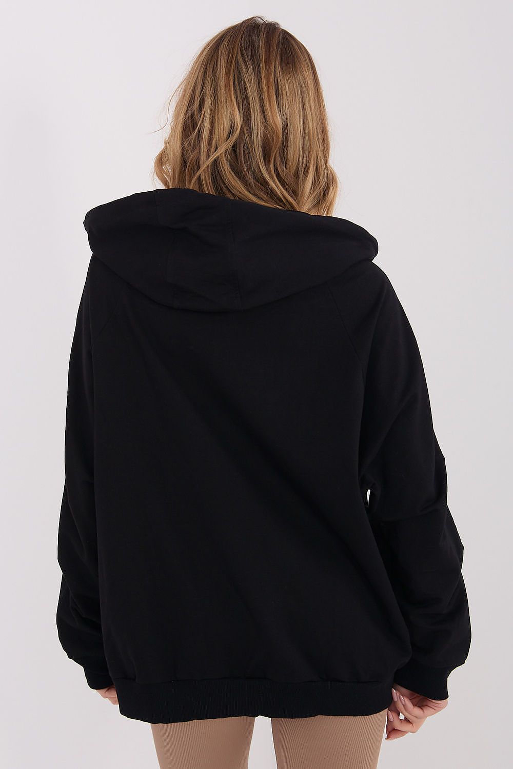 Elegant Luxury Women's Hoodie Sweatshirt from Relevance, showcasing its flattering silhouette and practical design with a cozy hood and spacious pockets.