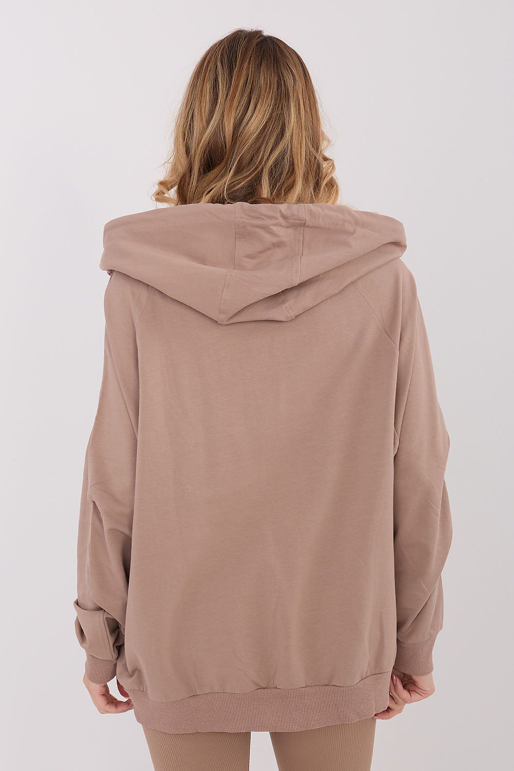 Luxury Women's Hoodie Sweatshirt by Relevance featuring a stylish zipper closure and pockets, crafted from a premium cotton blend for ultimate comfort.