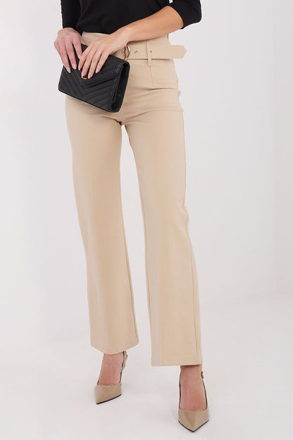 Elegantly Tailored Women’s Trousers by Italy Moda, high waist design showcasing a sophisticated silhouette in a luxurious fabric blend.