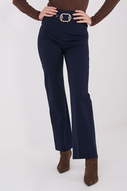 Elegantly Tailored Women’s Trousers by Italy Moda in high waist, straight leg style, showcasing luxe fabric and sophisticated design.