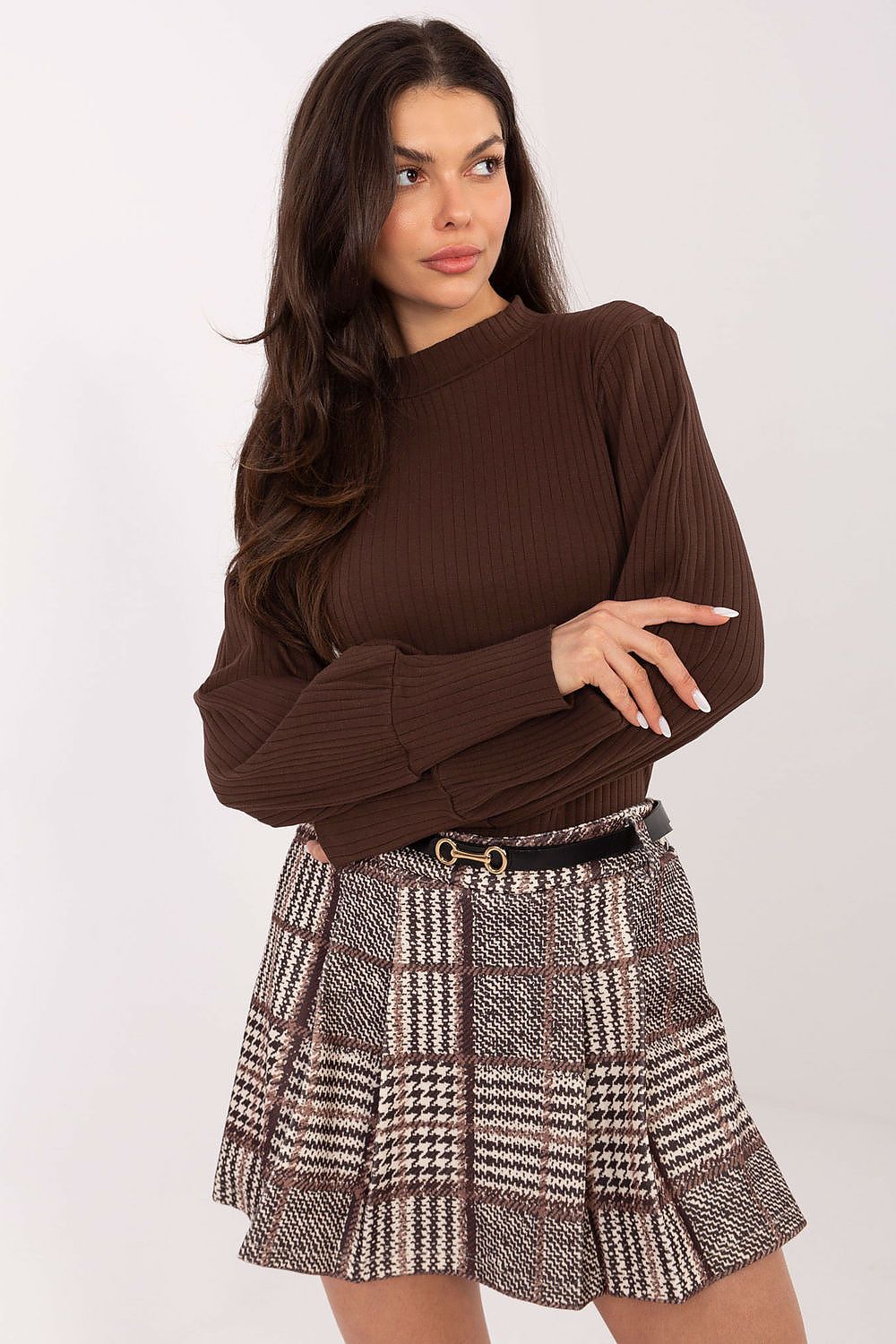 Close-up of Rue Paris blouse fabric, highlighting the luxurious cotton and spandex blend for ultimate comfort and style.