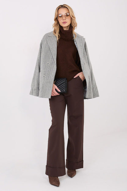 Stylish loose-fitting women's turtleneck sweater in EU 0 size, crafted by Factory Price for ultimate comfort.