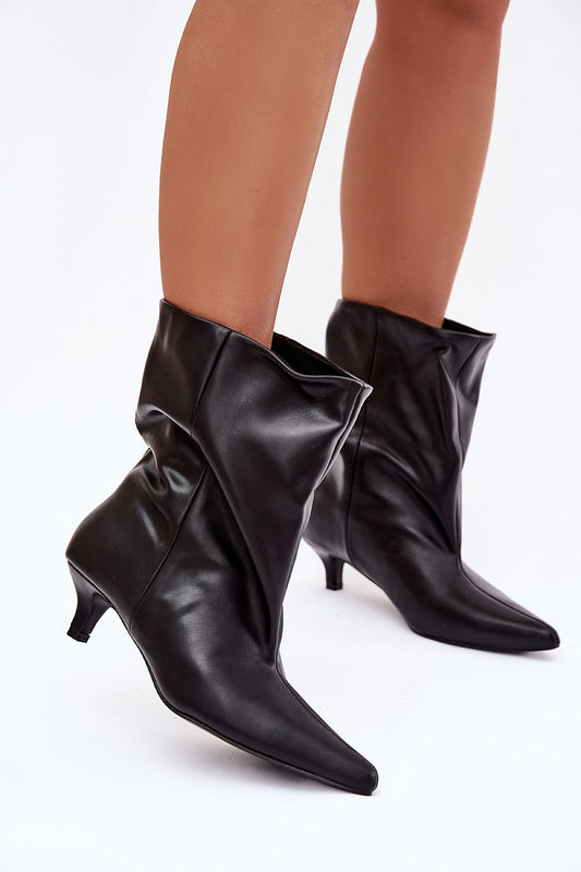 Luxury women's eco leather ankle boots by Step in Style featuring a modern classic design and low heel, ideal for autumn-winter outfits.