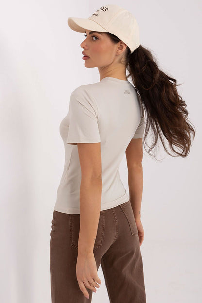 Sublevel breathable blouse featuring smooth pattern details, a staple piece for creating a refined casual look.