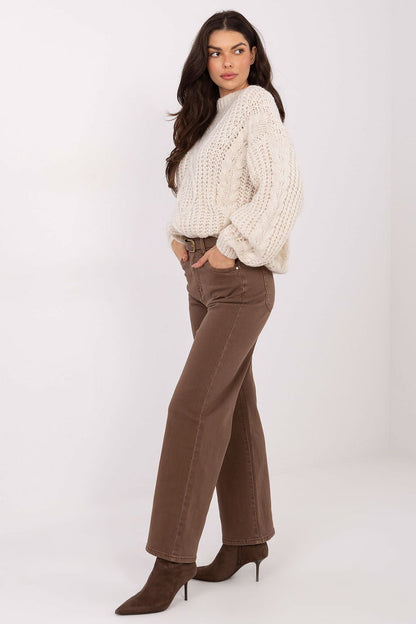 High waist straight leg jeans tailored for women, showcasing comfort and style, from Factory Price.