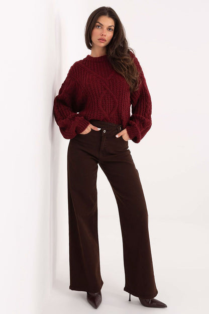 Elegant women's high waist straight leg jeans by Factory Price, showcasing timeless style and comfort with a flattering high waist design and classic straight leg cut.