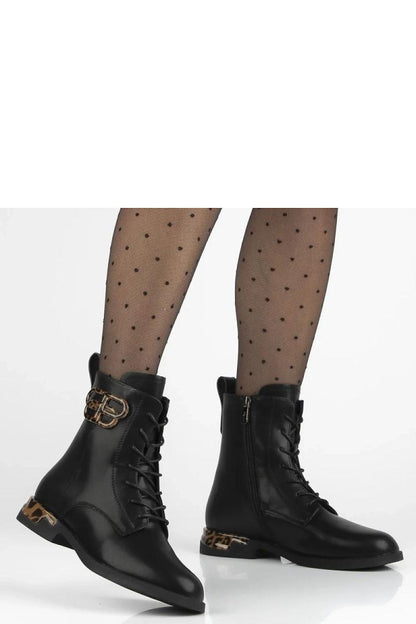 Elegant Filippo Ricka black leather ankle boots featuring a stylish panther motif, perfect for sophisticated occasions and daily wear.