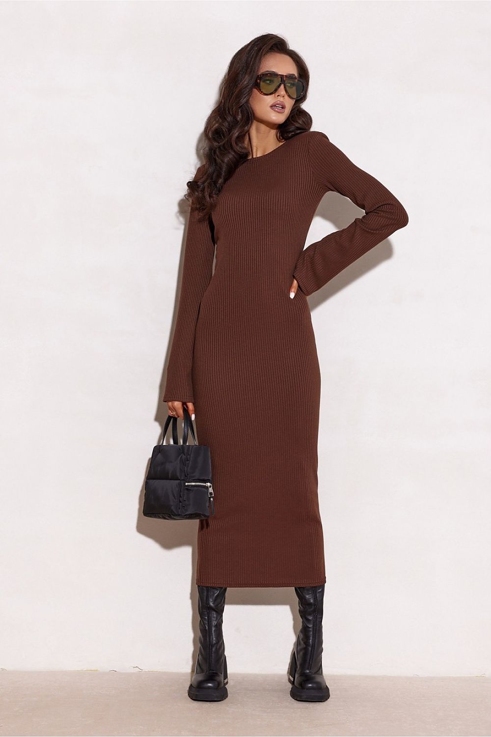 Elegant Knit Daydress by Roco Fashion in a refined environment, illustrating its versatility for various occasions.