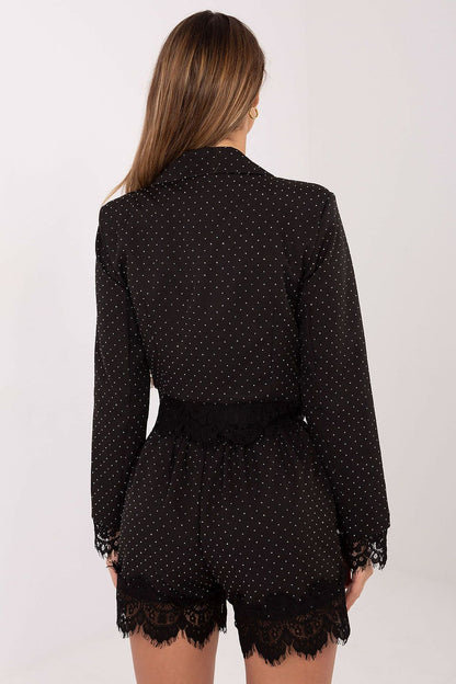 Fashionable presentation of Italy Moda's elegant blazer, highlighting classy double-breasted closure and sophisticated silhouette for women.