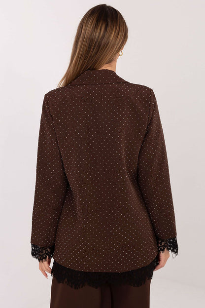 Elegant Women's Blazer from Italy Moda, combining classic style with modern embellishments for a chic evening look.