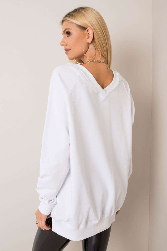 Elegant Rue Paris sweatshirt made from high-quality cotton and spandex, ideal for creating fashionable looks with jeans or skirts for effortless style.