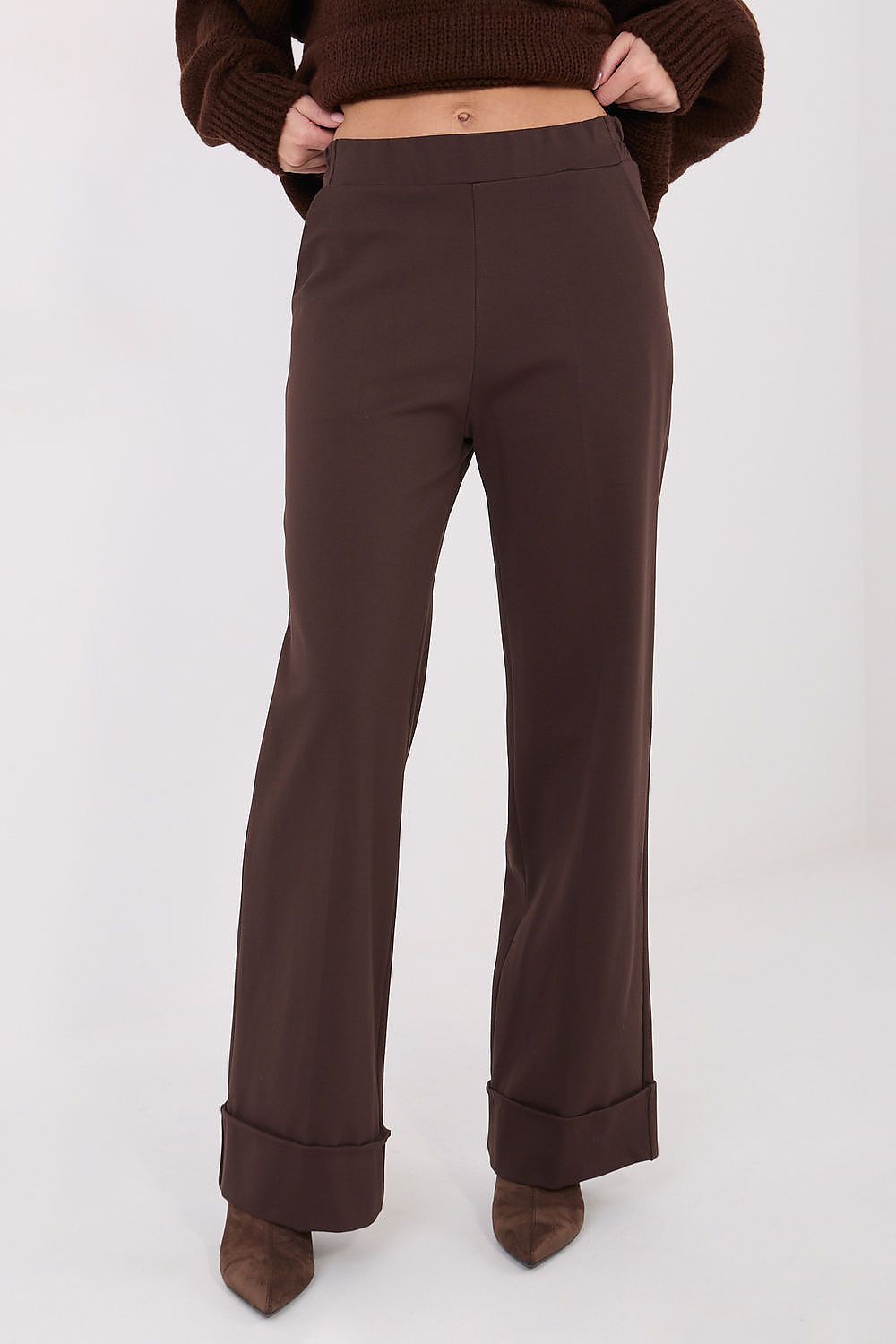 Chic and breathable women's wide leg pants by Rue Paris, crafted from a premium viscose blend for all-day comfort.