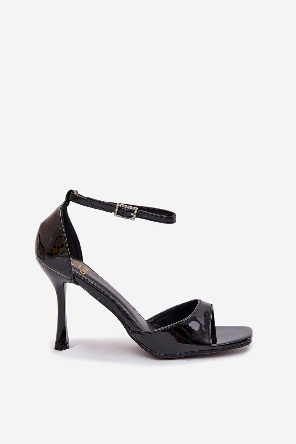 Elegant women's eco-leather heel sandals with a 9.5 cm heel and ankle strap by Step in Style, perfect for enhancing feminine elegance and versatility for evening outings and special occasions.