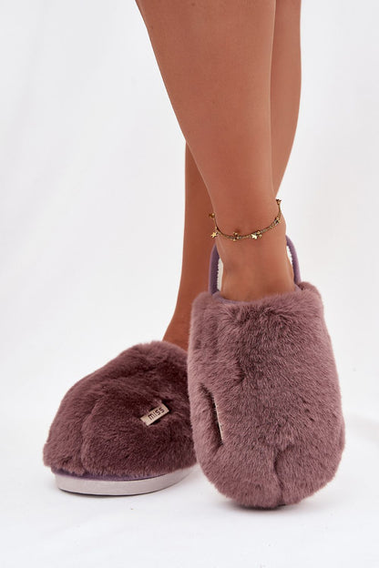Luxurious fur women's slippers by Step in Style, showcasing elegant design and cozy comfort for EU sizes 36-41, perfect for cold evenings.