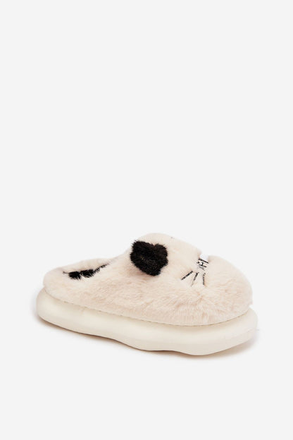 Cozy fur women's slippers by Step in Style, highlighting the 3.5 cm thick sole for comfort and stability during home wear.