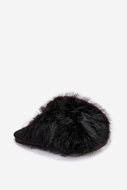 Stylish and warm women's fur slippers from Step in Style, ideal for winter relaxation next to the fireplace.