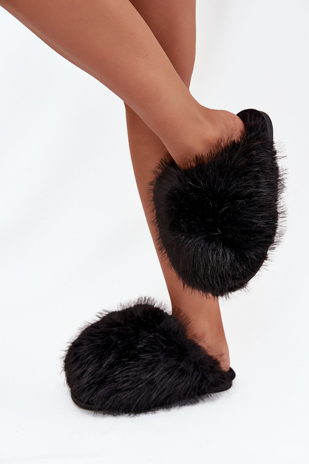 Premium quality women's fur slippers by Step in Style, designed for comfort and elegance during winter evenings.