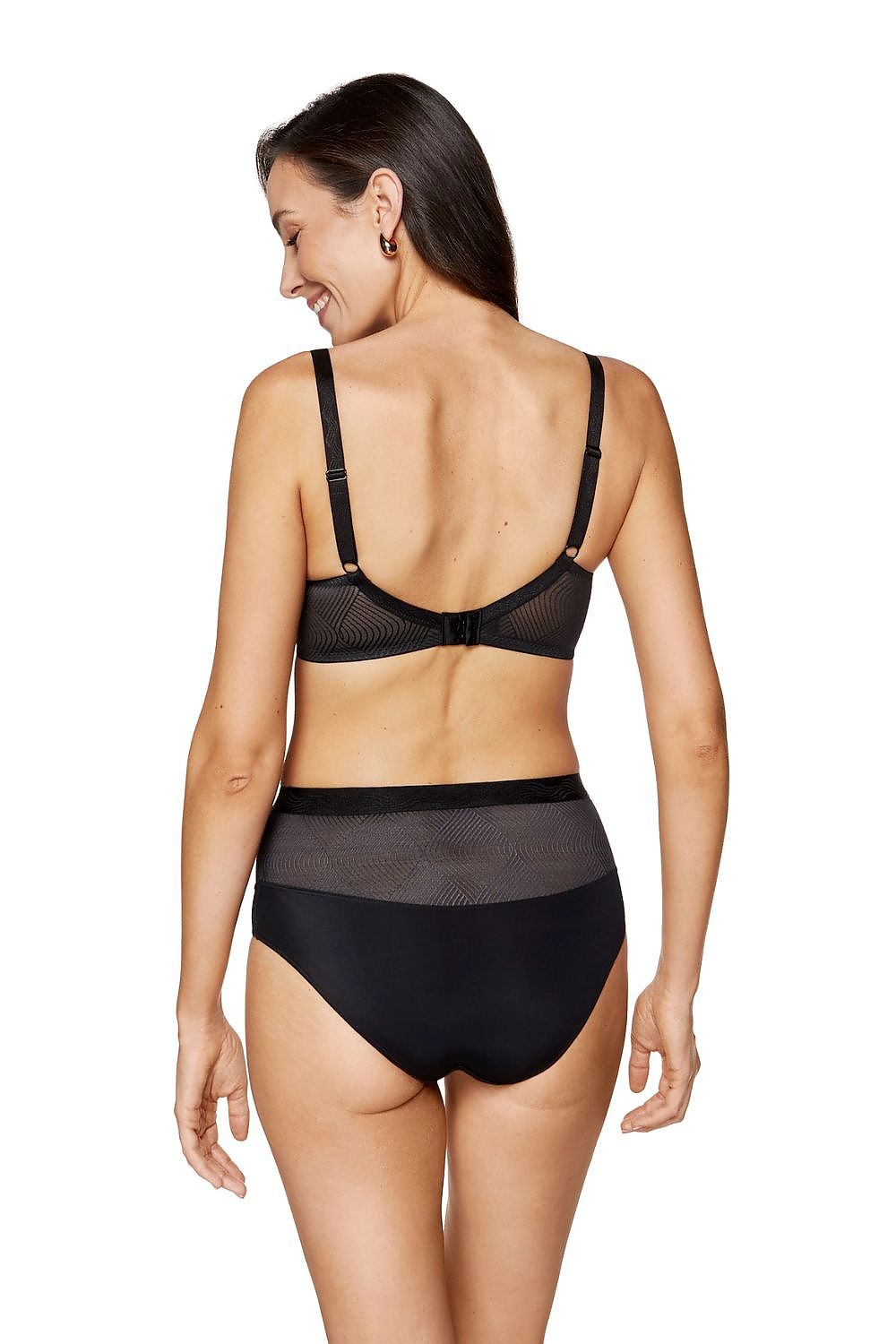 Stylish display of Laurel Panties by Gorteks in multiple sizes EU 36-48, highlighting luxurious high-waisted design that enhances silhouette and provides a refined look.