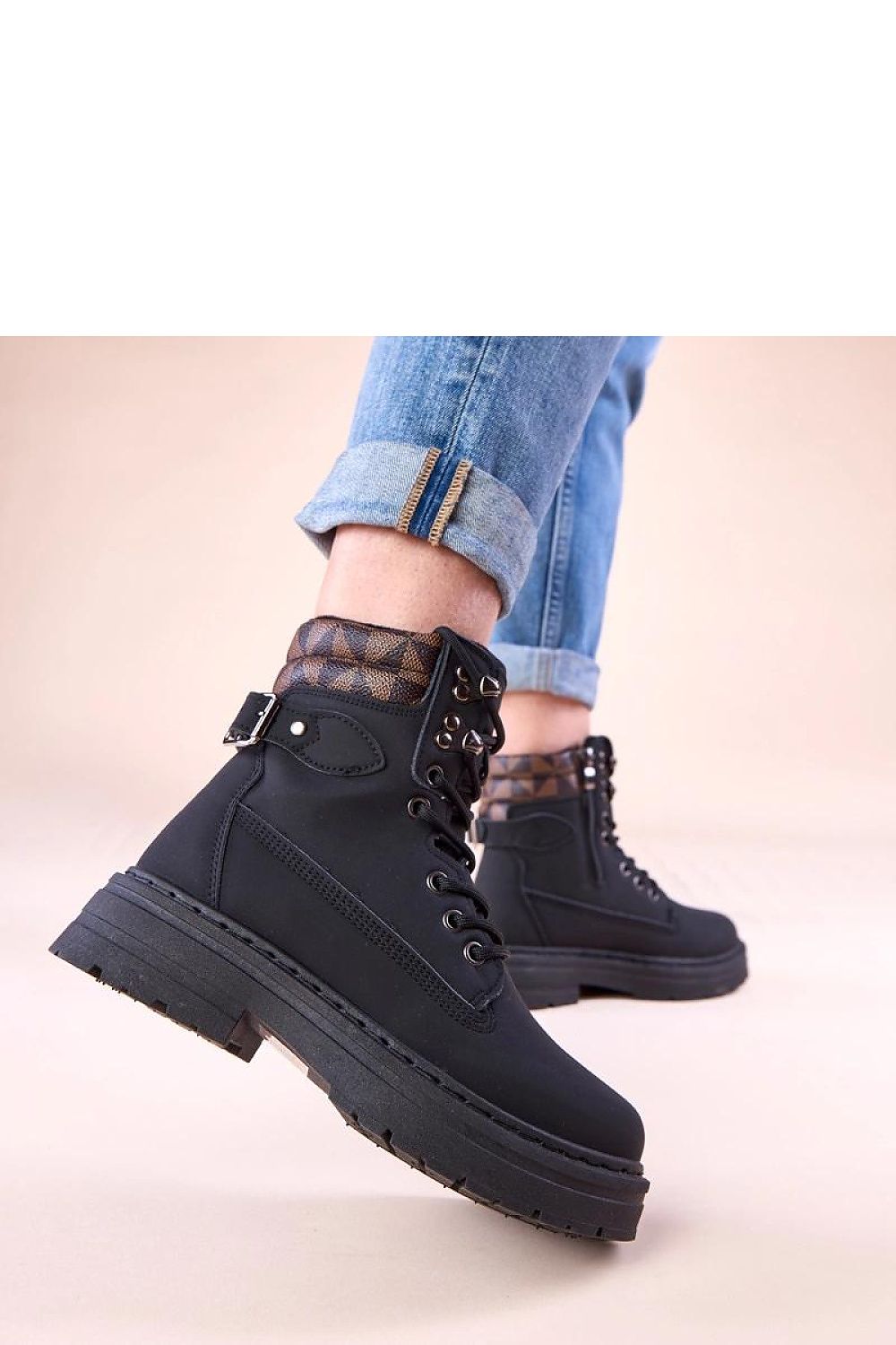 Sophisticated presentation of Solea's beige insulated suede trappers, combining functionality and chic aesthetics for modern women.