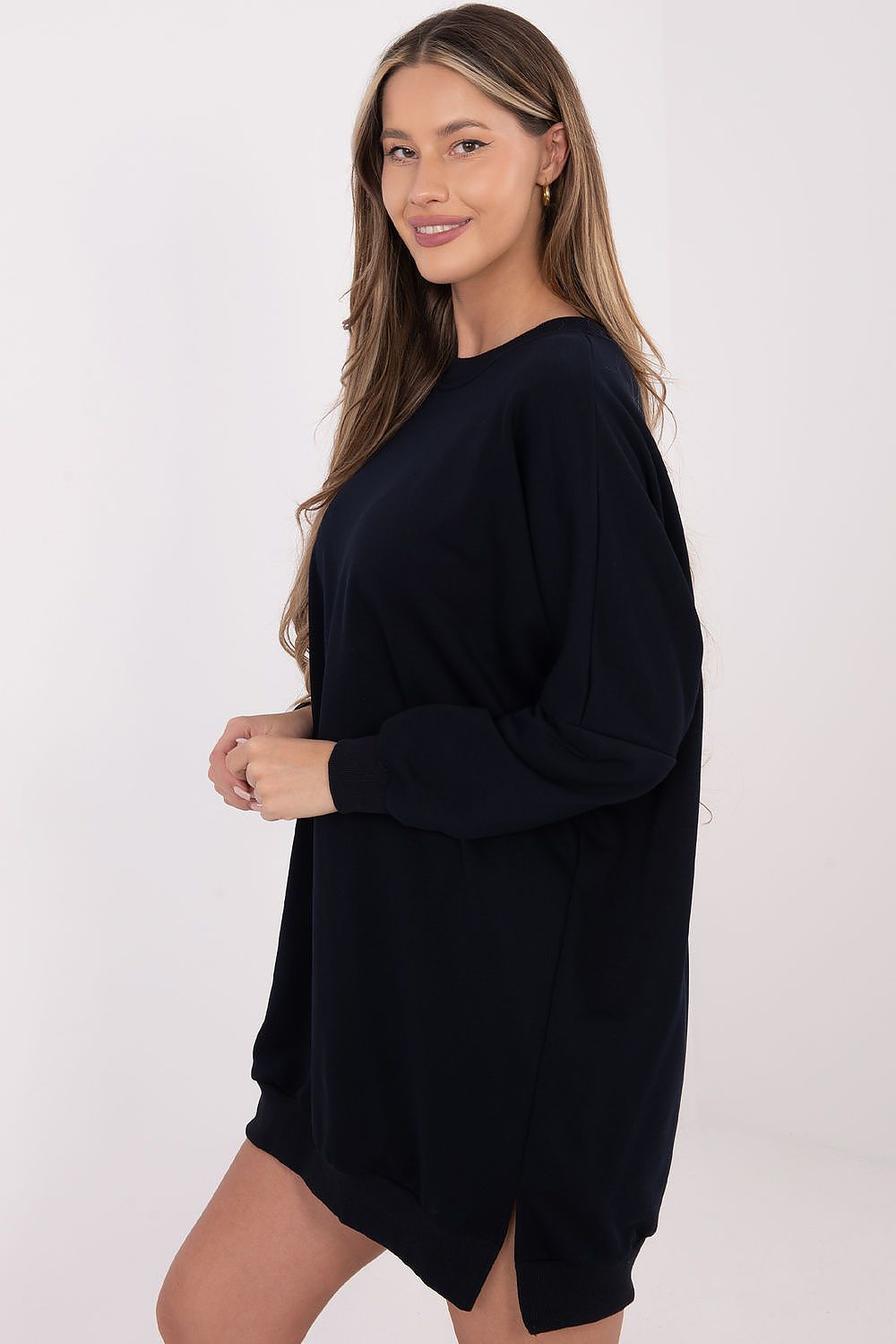 Elegant Comfortable Cotton Spandex Daydress by Relevance, showcasing a chic minimalist design perfect for casual everyday wear.