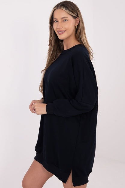 Elegant Comfortable Cotton Spandex Daydress by Relevance, showcasing a chic minimalist design perfect for casual everyday wear.