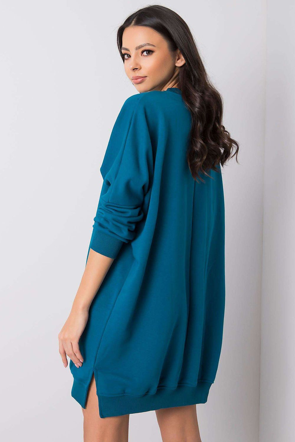 Elegant Comfortable Cotton Spandex Daydress by Relevance in a minimalist style, showcasing the casual chic design, perfect for everyday wear.