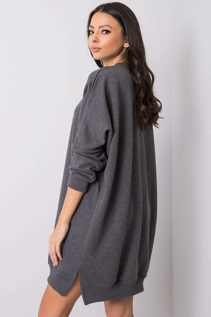 Close-up of the luxurious fabric of Relevance Cotton Spandex Daydress, demonstrating its gentle elasticity and perfect silhouette fit for women.